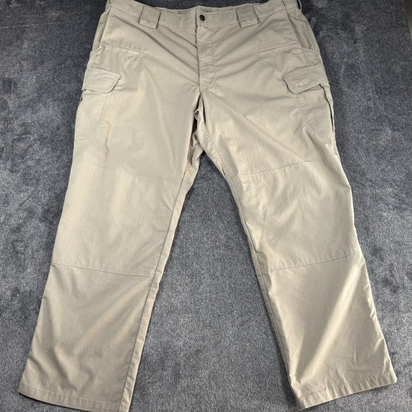 5.11 Tactical Cotton Khaki Pants Ripstop Cargo Mens 44x30 Tan Beige - Picture 2 of 16